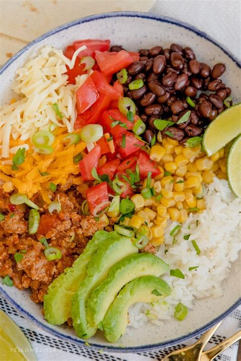burrito-bowls-with-ground-turkey-yellow-bliss-road image