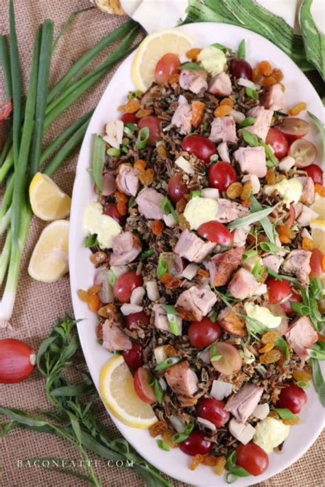 turkey-wild-rice-salad-with-tarragon-and-grapes image