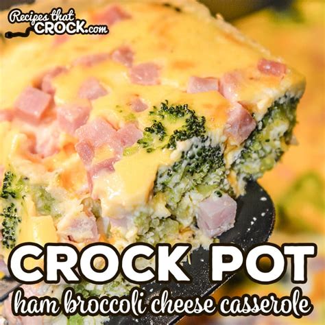 crock-pot-ham-broccoli-cheese-casserole image