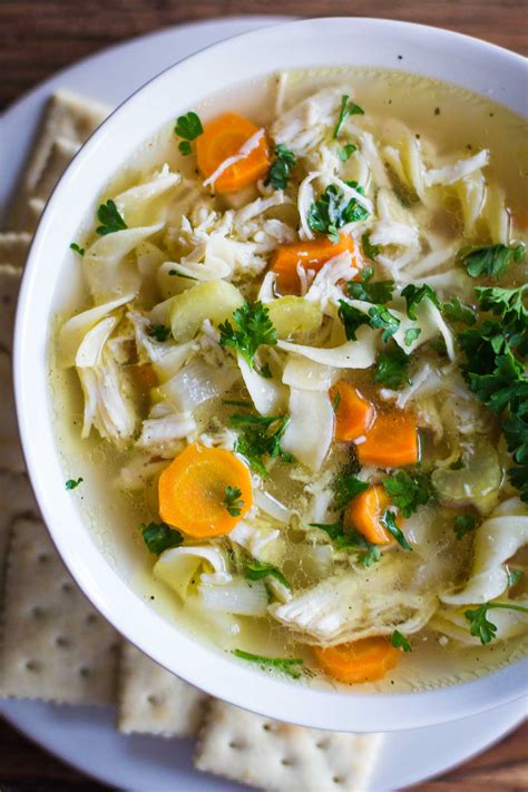 slow-cooker-chicken-noodle-soup-food-with-feeling image