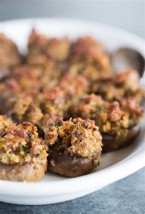 sausage-stuffed-mushrooms-recipe-brown-eyed-baker image
