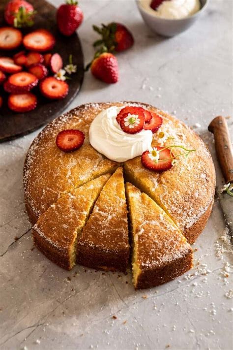 strawberry-chamomile-olive-oil-cake-with-honeyed image