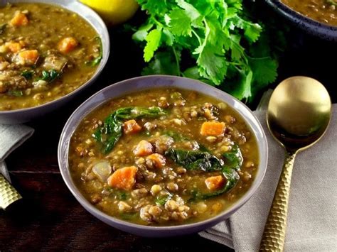 lentil-spinach-soup-with-lemon-flavorful-recipe-tori-avey image