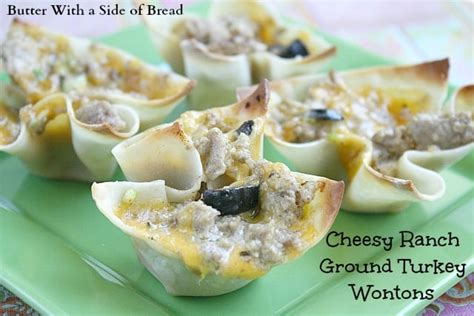 cheesy-ranch-ground-turkey-wontons-butter image