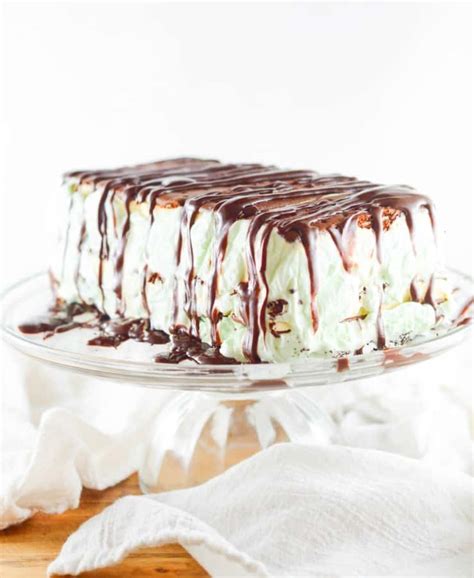 simple-mint-chocolate-chip-ice-cream-sandwich-cake image