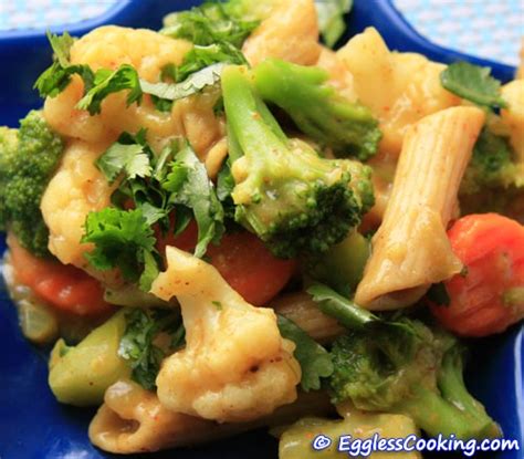 curried-pasta-recipe-eggless-cooking image