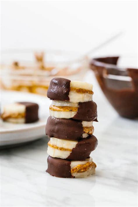 chocolate-almond-butter-banana-bites-downshiftology image