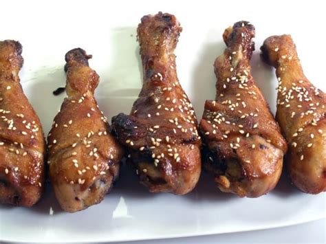 chicken-drumsticks-with-asian-barbecue-sauce image