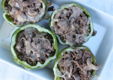 philly-cheesesteak-stuffed-bell-peppers-the-defined image