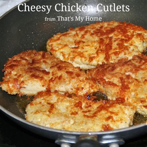 cheesy-chicken-cutlets-recipes-food-and-cooking image