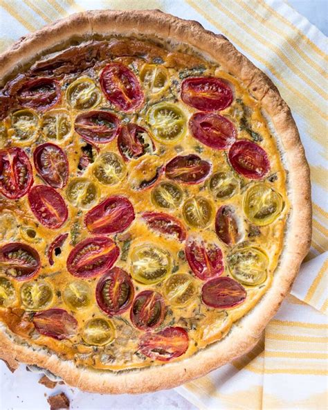 cherry-tomato-and-basil-quiche-six-hungry-feet image