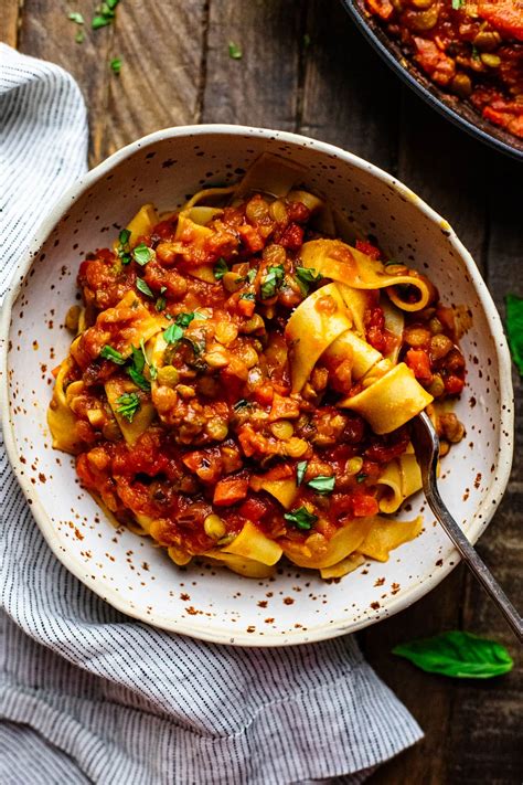 lentil-bolognese-with-pappardelle-pasta-a-simple-palate image
