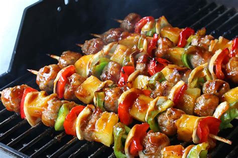 sweet-and-sour-meatball-kabobs-the-daring-gourmet image