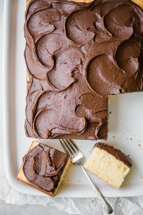 classic-yellow-sheet-cake-with-chocolate-fudge-frosting image