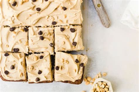 banana-sheet-cake-with-peanut-butter-frosting image