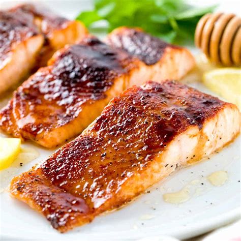 broiled-salmon-with-molasses-glaze-jessica-gavin image