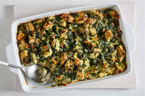 spinach-and-gruyre-bread-pudding image
