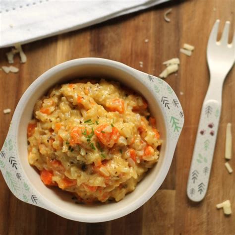 cheesy-vegetable-and-brown-rice-pot-for-babies image