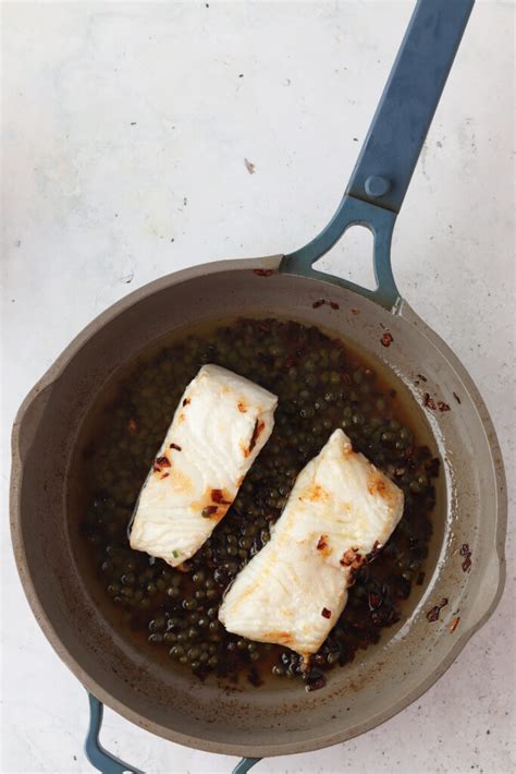 pan-seared-chilean-sea-bass-in-lemon-caper-sauce image