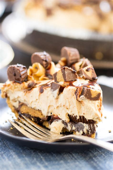 reeses-cup-no-bake-peanut-butter-pie-recipe-the image