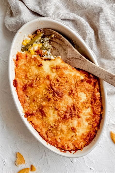 green-bean-and-corn-casserole-with-cheese-the-cookie image