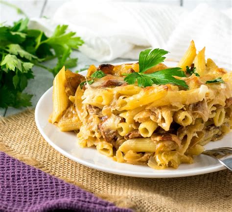 caramelized-onion-and-bacon-pasta-bake-fox-valley image