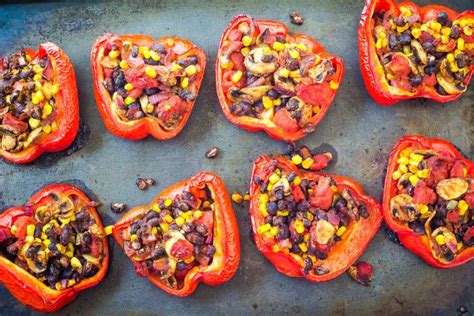 chili-stuffed-peppers-with-black-beans-and-mushrooms image