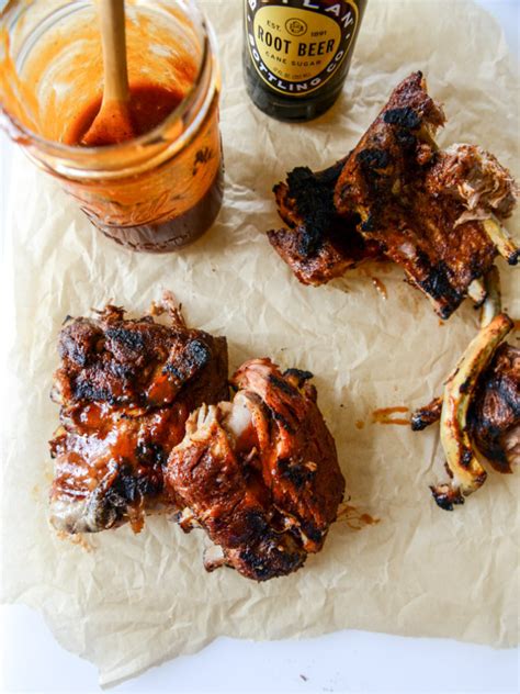 grilled-baby-back-ribs-with-root-beer-bbq-sauce image
