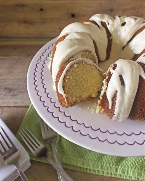 butter-pound-cake-with-cream-cheese-glaze-cake image