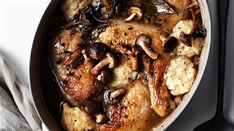 chicken-and-dumplings-with-mushrooms-recipe-bon image