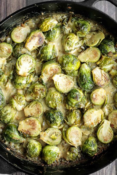 creamy-brussels-sprouts-bake-ahead-of-thyme image
