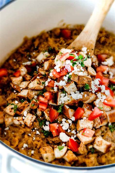 baked-greek-chicken-risotto-one-pot-carlsbad-cravings image