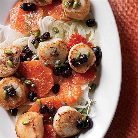 scallops-with-blood-orange-fennel-and-pistachios image