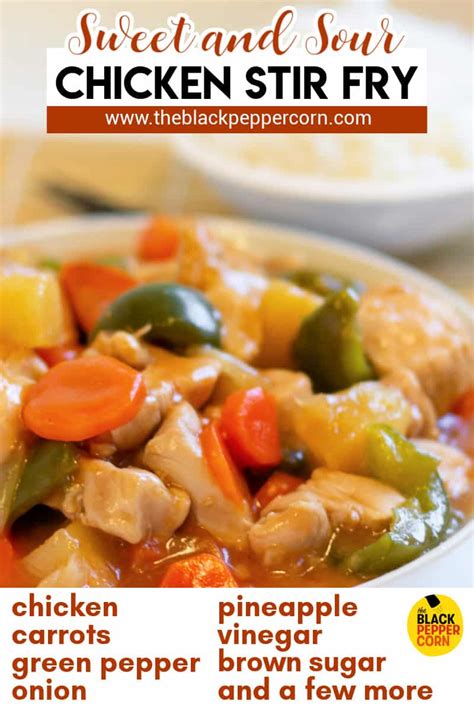 sweet-and-sour-chicken-stir-fry-homemade image
