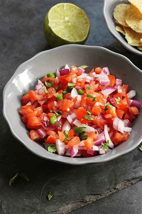 simple-chunky-salsa-recipe-pico-de-gallo-salsa image