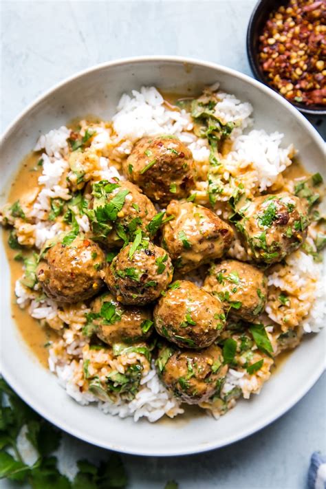 turkey-meatballs-in-a-creamy-red-curry-sauce-the image