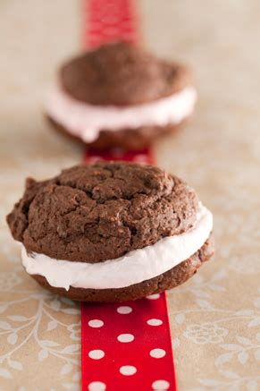 truffle-whoopie-pies-with-cranberry-cream-filling image