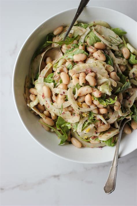 shaved-fennel-white-bean-salad-with-olive-vinaigrette image