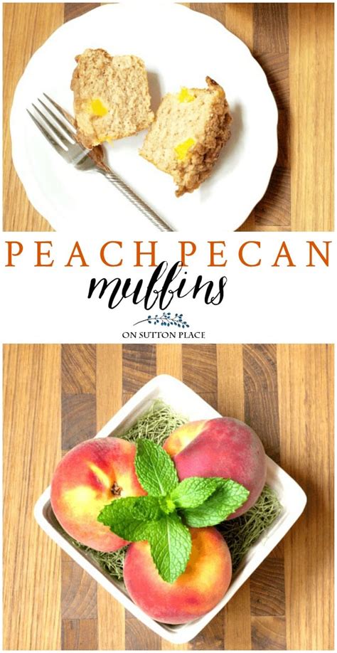 easy-fresh-peach-pecan-muffins-recipe-on-sutton-place image