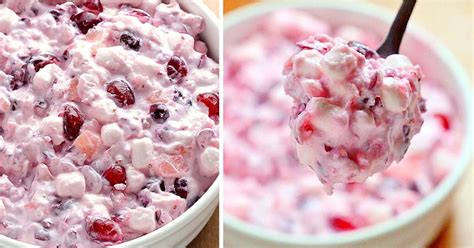 cranberry-cheesecake-fluff-salad-cakescottage image