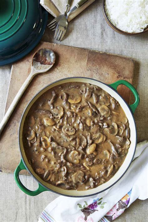 easy-crock-pot-beef-and-mushroom-stew-the-spruce image