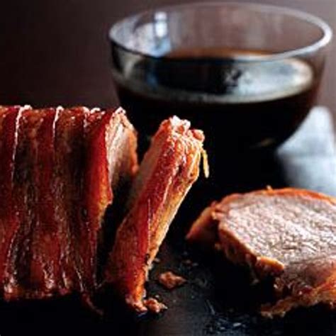 bacon-wrapped-maple-pork-loin-recipe-epicurious image