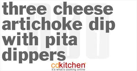 three-cheese-artichoke-dip-with-pita-dippers image