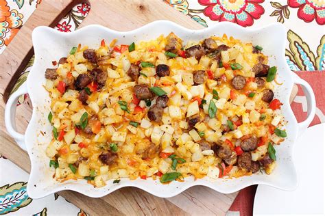 breakfast-casserole-sausage-hash-and-eggs-best-of-christmas image