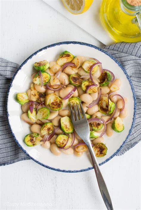 mediterranean-white-bean-with-brussels-sprouts image