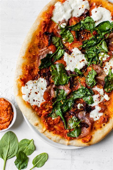 sun-dried-tomato-pizza-the-almond-eater image