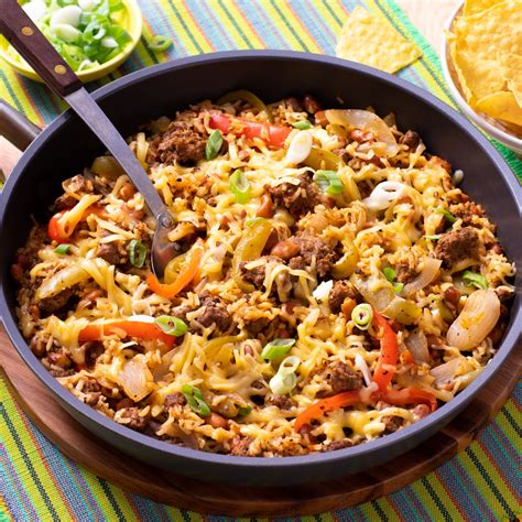mexican-ground-beef-skillet-easy-and image