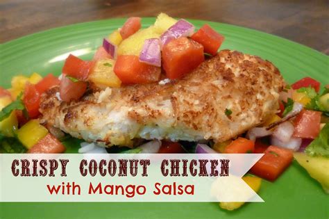 crispy-coconut-chicken-with-mango-salsa-high-heels image