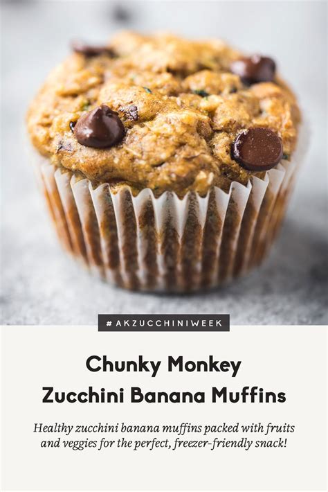 chunky-monkey-zucchini-banana-muffins-ambitious image