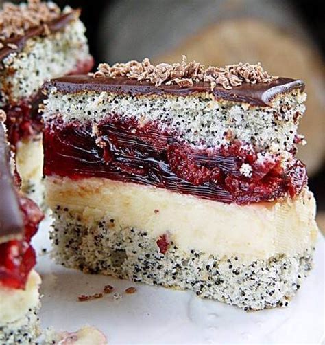 poppy-cake-with-cherry-filling-ukrainian image